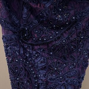 Sue Wong Purple Strapless Dress
